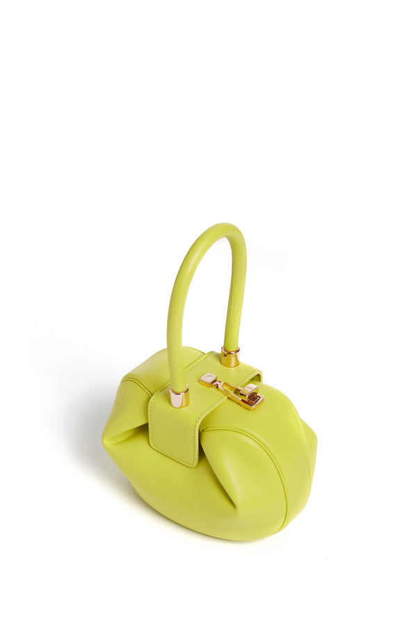 Gabriela Hearst Demi Bag In Lime Adamite Nappa Leather