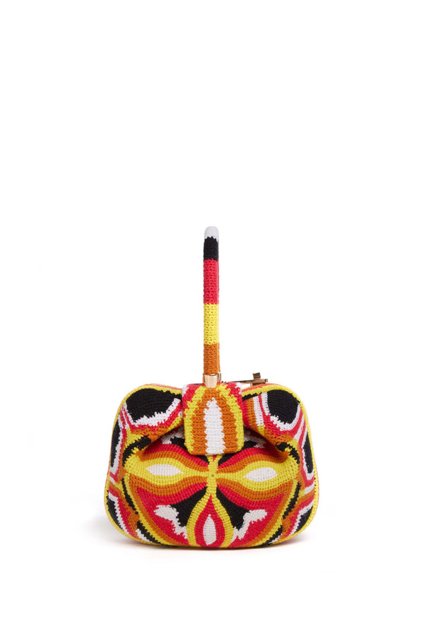 Gabriela Hearst Demi Bag In Red Yellow & Black Crochet