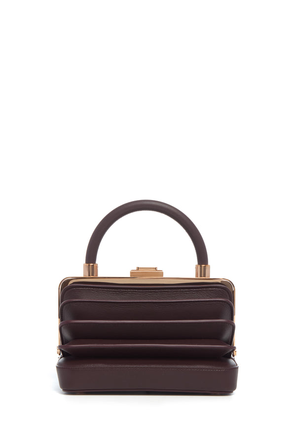 Gabriela Hearst Diana Bag In Bordeaux Nappa Leather