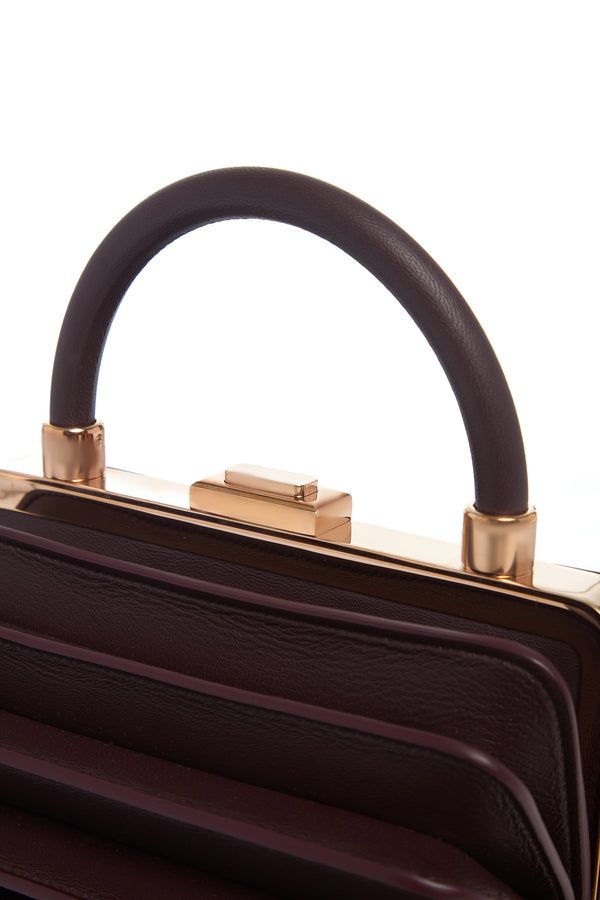 Gabriela Hearst Diana Bag In Bordeaux Nappa Leather