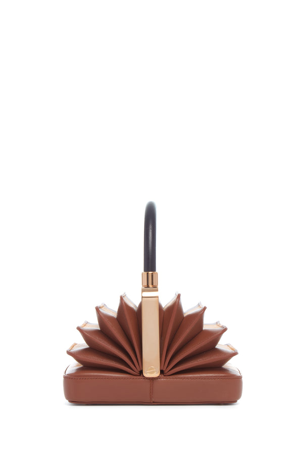 Gabriela Hearst Diana Bag In Cognac Yellow & Navy Nappa Leather