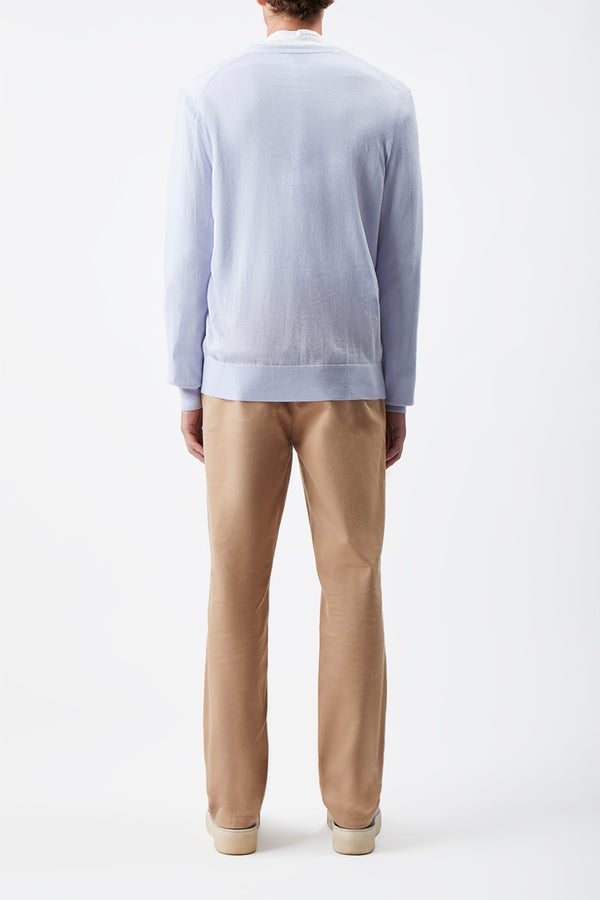 Gabriela Hearst Duke Knit Cardigan In Halogen Blue Cashmere