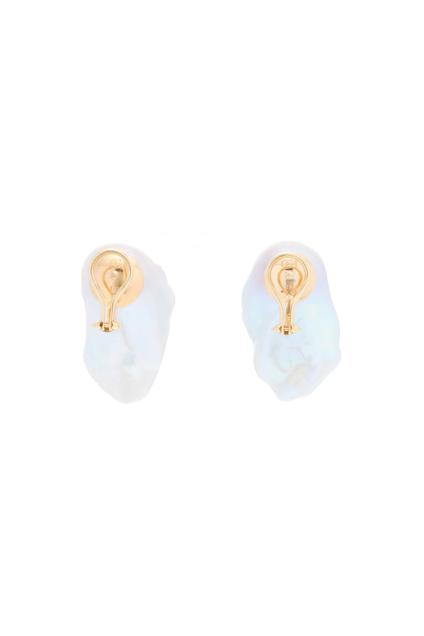 Gabriela Hearst Earrings In Baroque Freshwater Pearl & 18K Yellow Gold