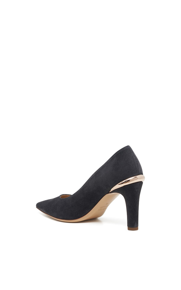 Gabriela Hearst Edwina High Heel Stiletto Pump In Charcoal Suede