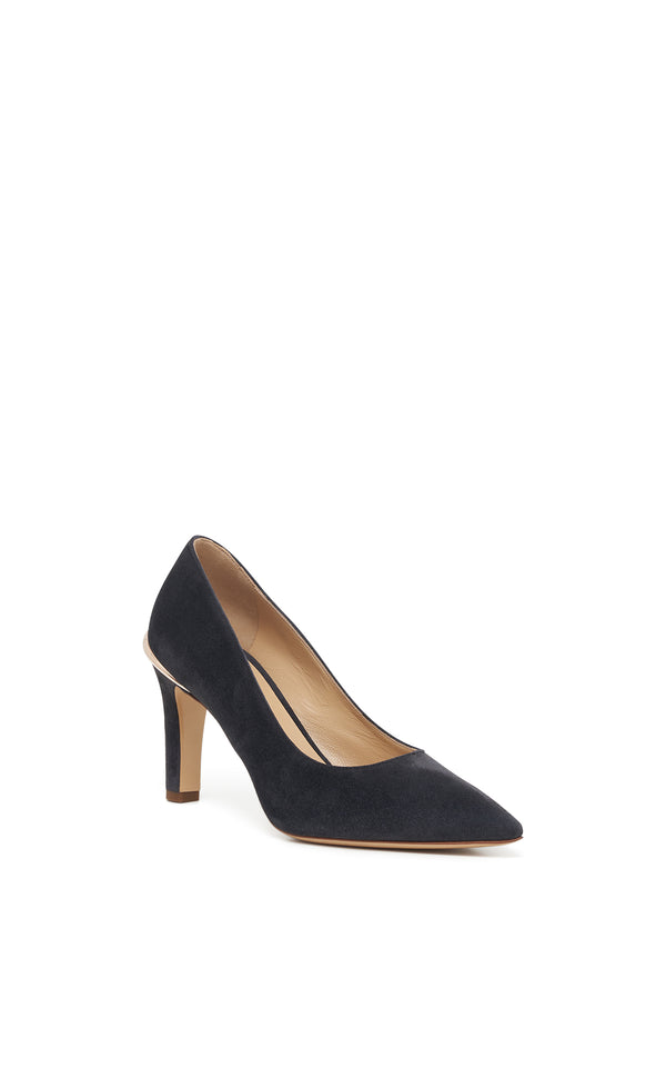 Gabriela Hearst Edwina High Heel Stiletto Pump In Charcoal Suede