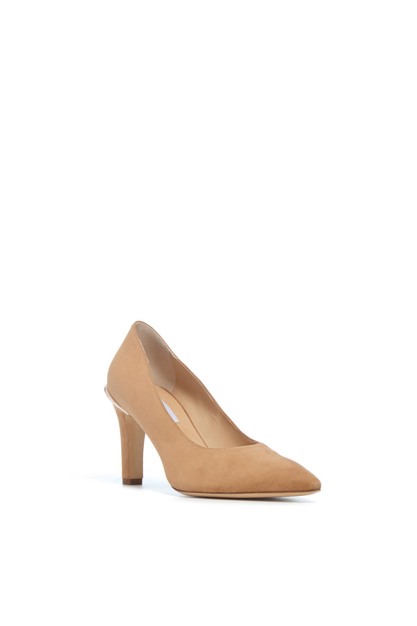 Gabriela Hearst Edwina High Heel Stiletto Pump In Dark Camel Suede