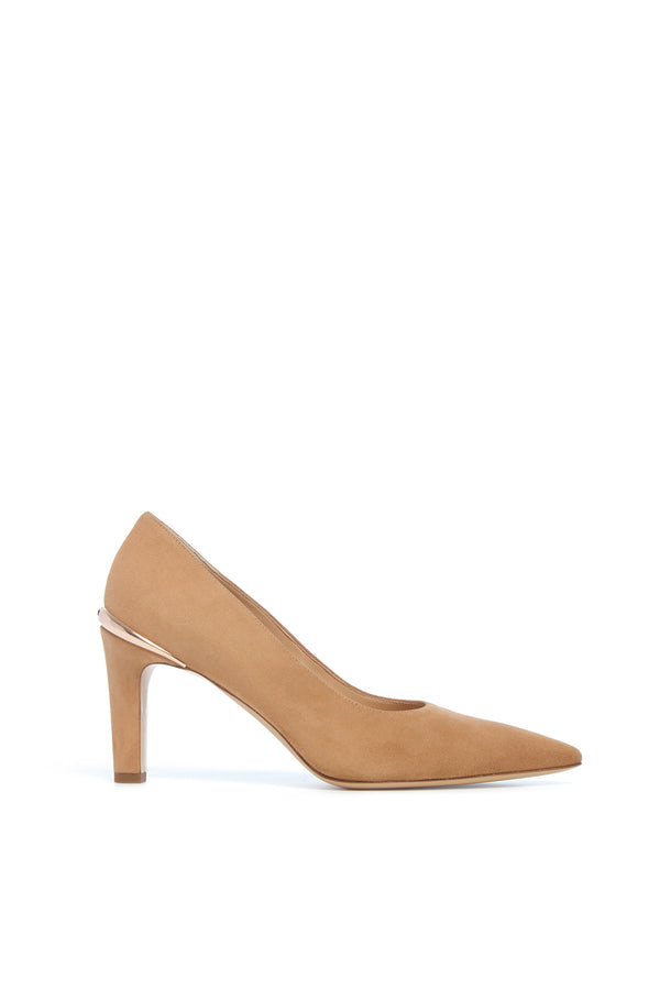 gabriela hearst Edwina High Heel Stiletto Pump in Dark Camel Suede