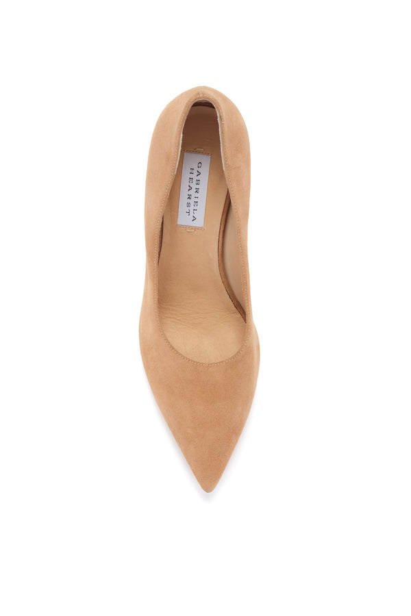 Gabriela Hearst Edwina High Heel Stiletto Pump In Nude Suede