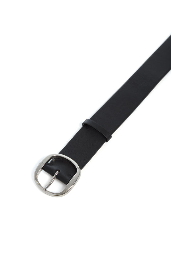 Gabriela Hearst Elster Buckle Belt In Black Leather