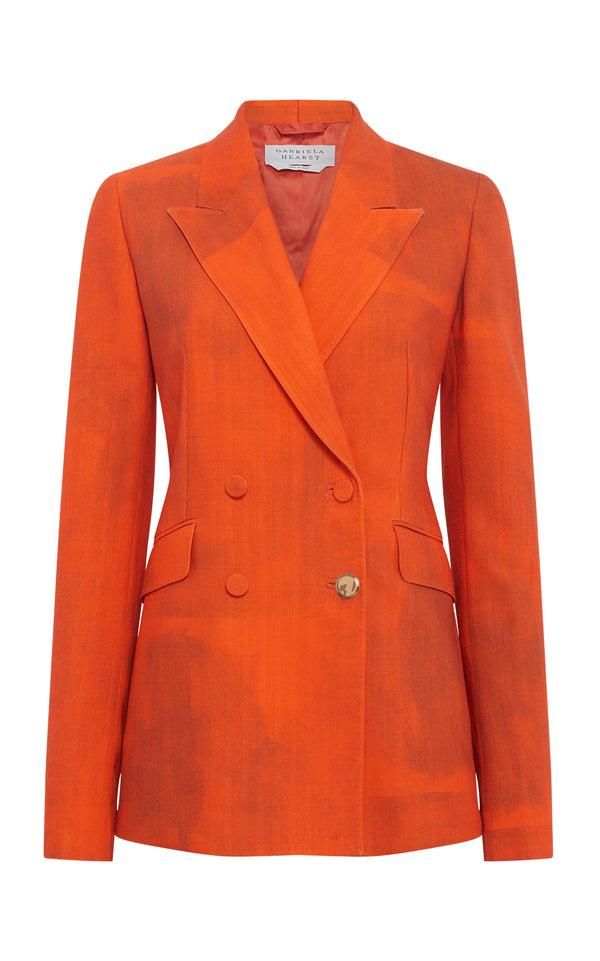 gabriela hearst Angela Blazer in Spice Virgin Wool