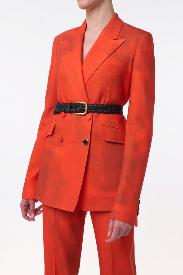 Gabriela Hearst Angela Blazer In Spice Virgin Wool