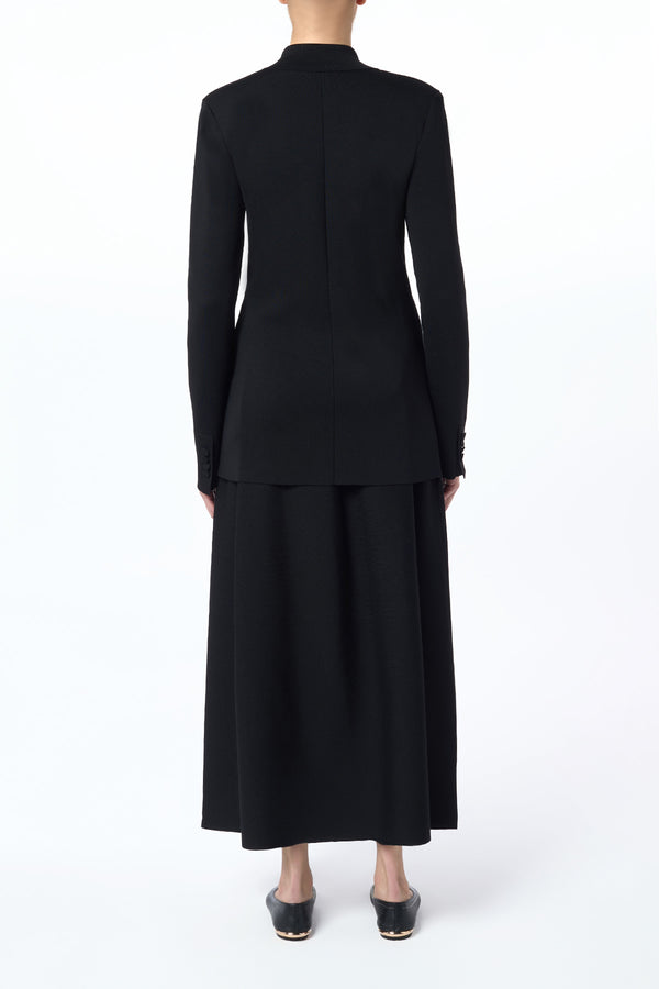 Gabriela Hearst Aphaia Knit Jacket In Black Silk