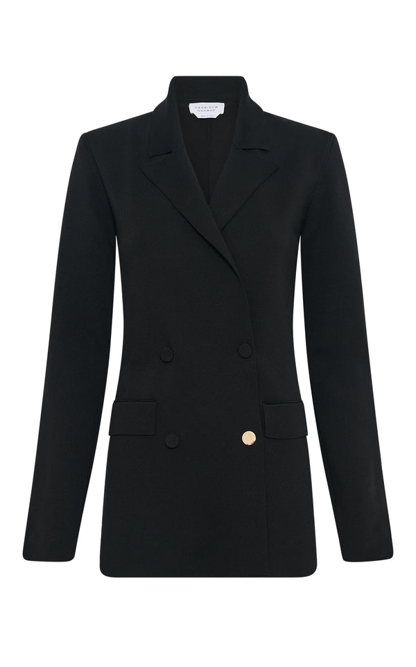 gabriela hearst Aphaia Knit Jacket in Black Silk