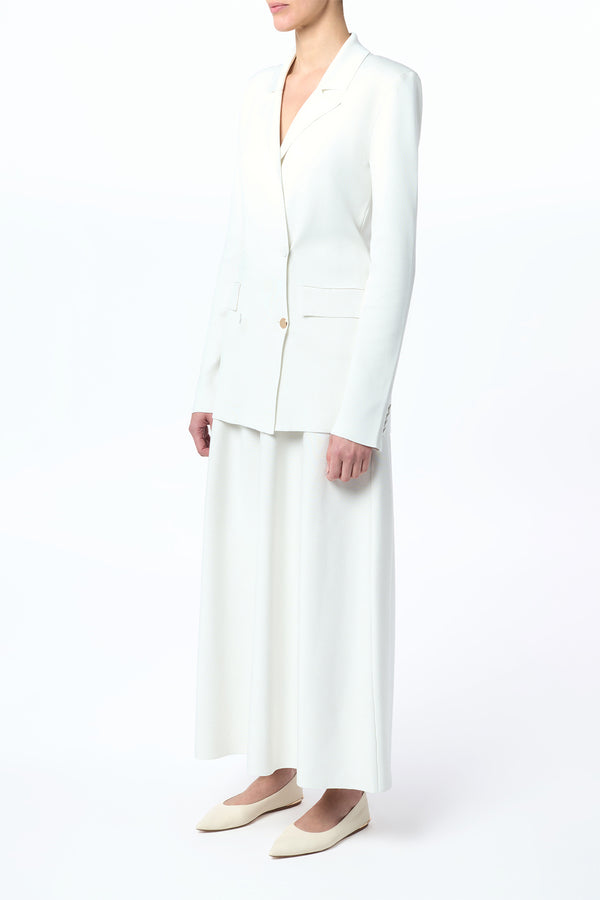 Gabriela Hearst Aphaia Knit Jacket In Ivory Silk