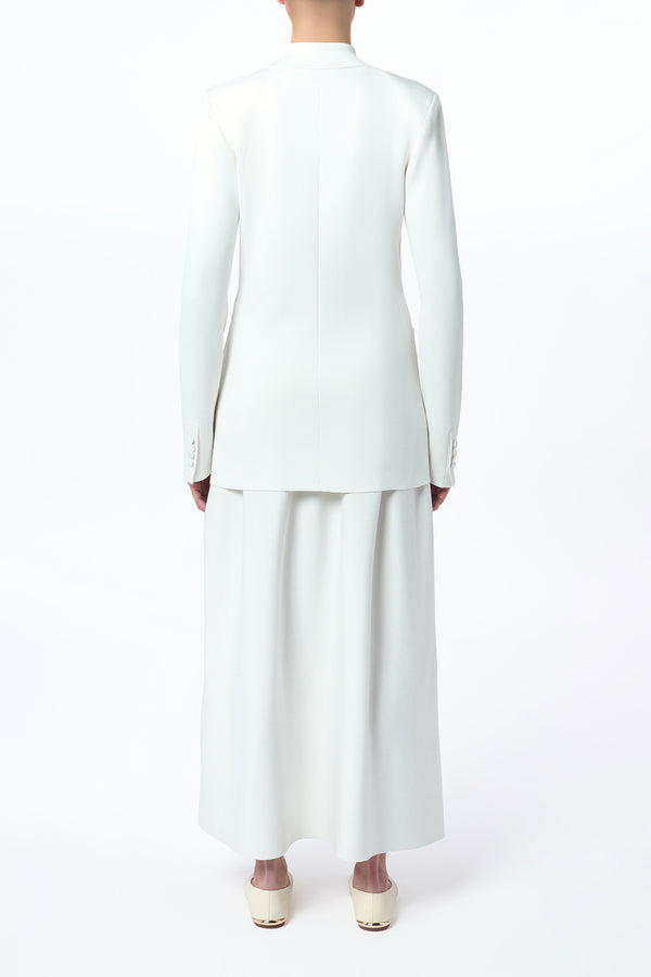 Gabriela Hearst Aphaia Knit Jacket In Ivory Silk