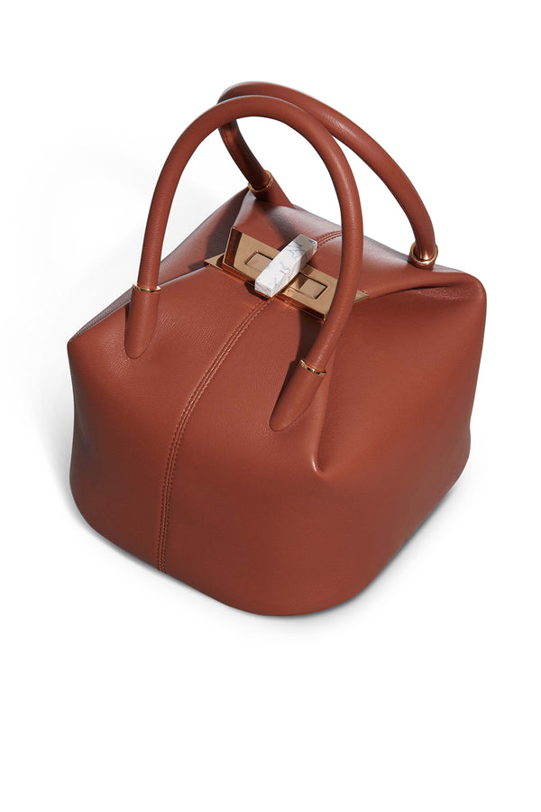 Gabriela Hearst Baez Bag In Cognac Nappa Leather