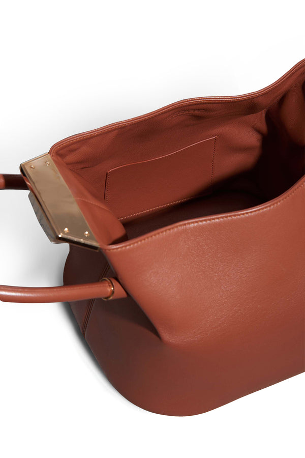 Gabriela Hearst Baez Bag In Cognac Nappa Leather