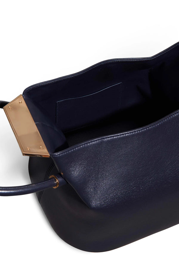 Gabriela Hearst Baez Bag In Navy Nappa Leather