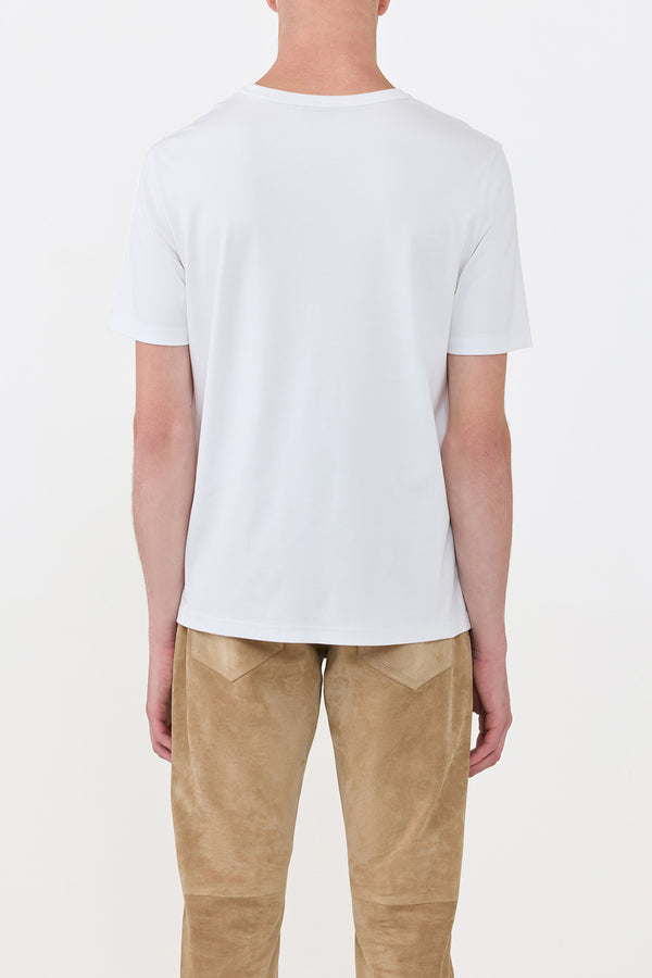 Gabriela Hearst Bandeira T-Shirt Ivory Cashmere