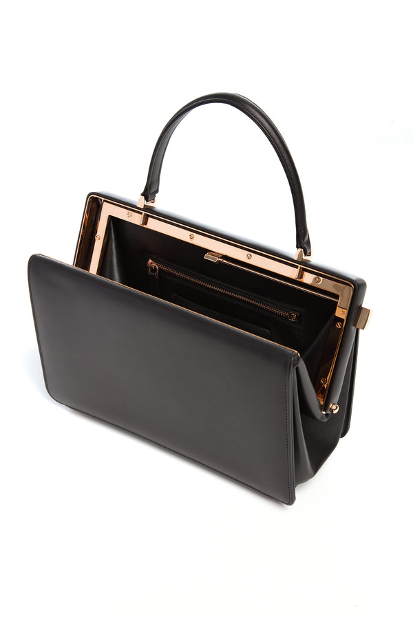 Gabriela Hearst Carrington Bag In Black Leather