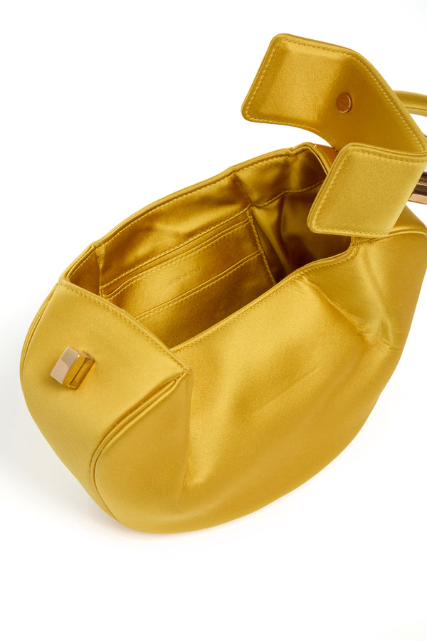 Gabriela Hearst Demi Bag In Amber Satin