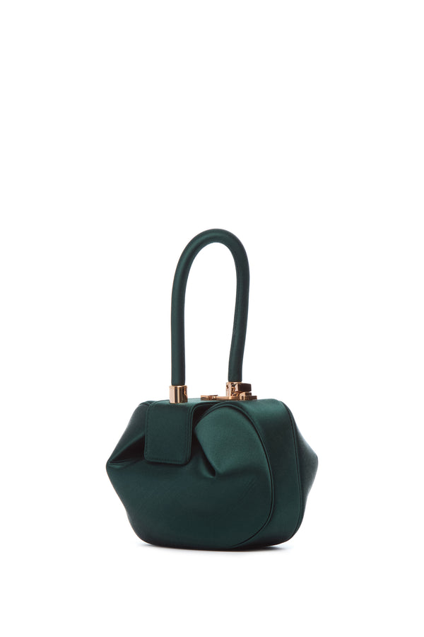 gabriela hearst Demi Bag in Emerald Satin