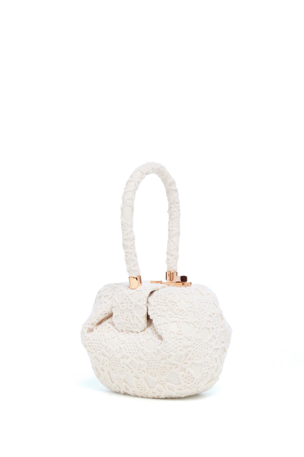gabriela hearst Demi Bag in Ivory Cashmere Lace