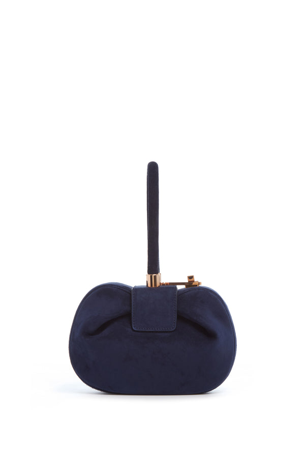 Gabriela Hearst Demi Bag In Navy Suede