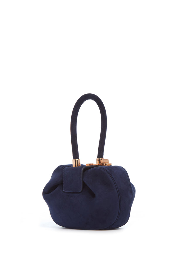 Gabriela Hearst Demi Bag In Navy Suede