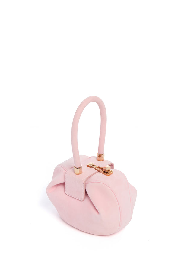 Gabriela Hearst Demi Bag In Powder Pink Suede