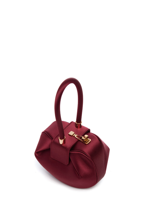 Gabriela Hearst Demi Bag In Ruby Satin