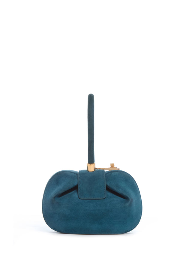 Gabriela Hearst Demi Bag In Teal Suede