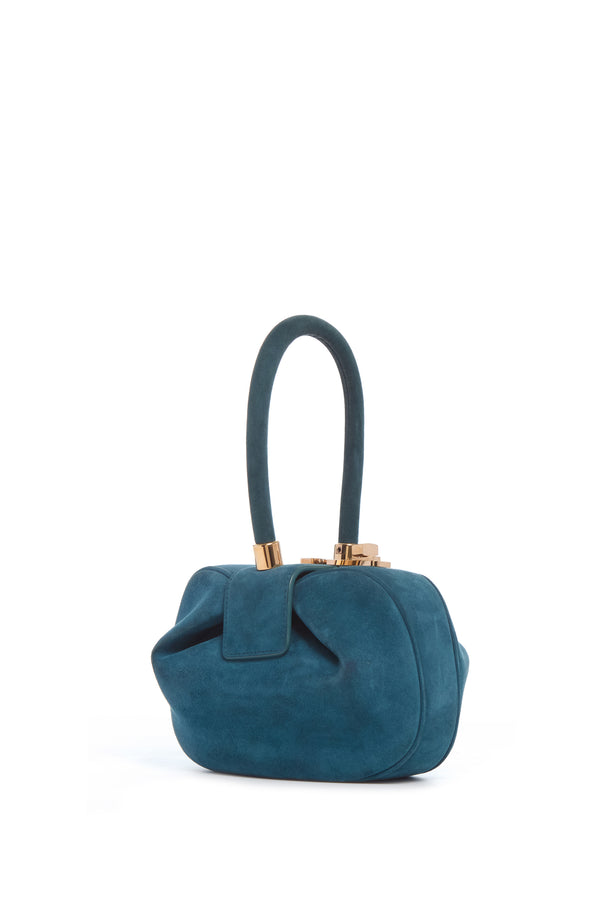 gabriela hearst Demi Bag in Teal Suede