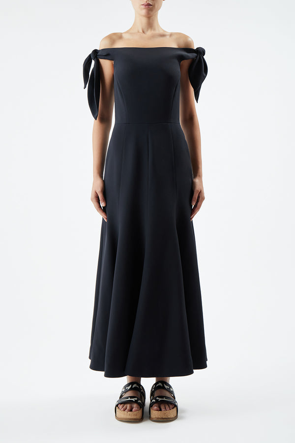 Gabriela Hearst Eda Dress In Black Silk