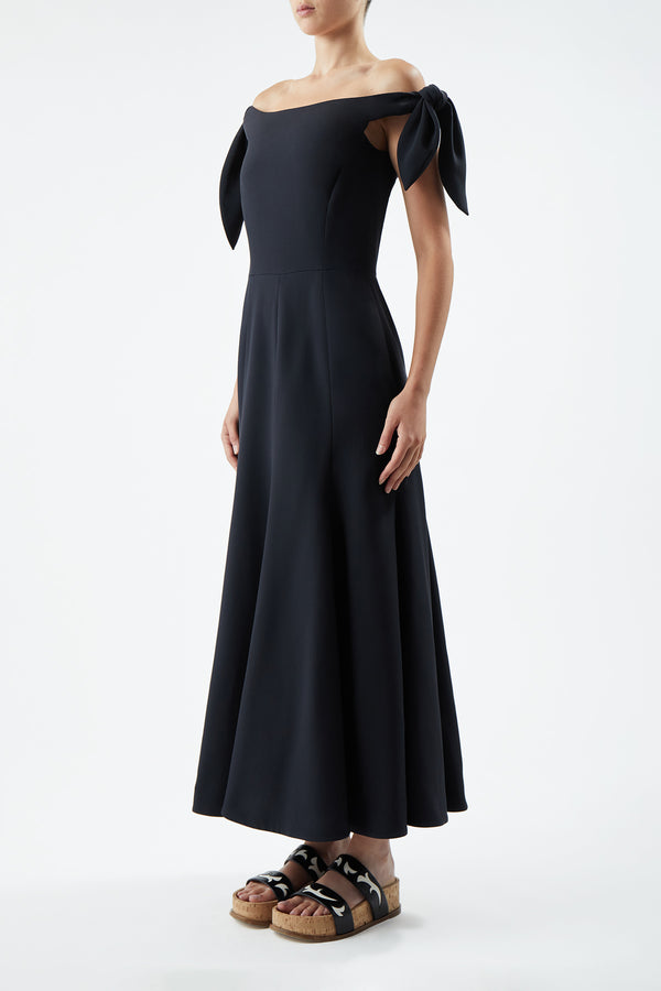 Gabriela Hearst Eda Dress In Black Silk