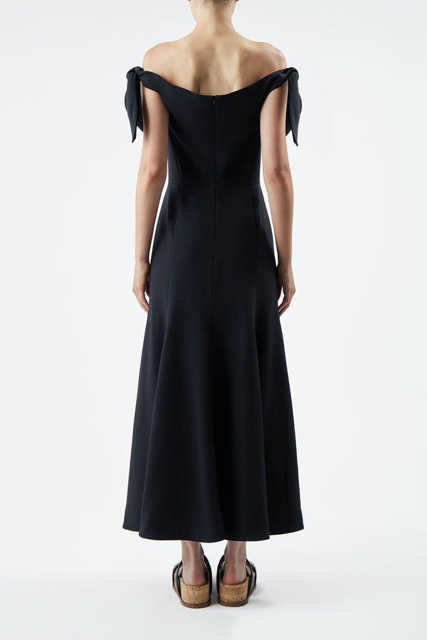 Gabriela Hearst Eda Dress In Black Silk