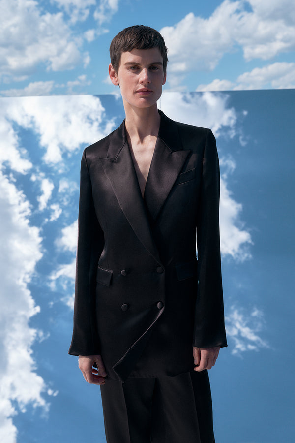 Gabriela Hearst Elmore Blazer In Black Silk