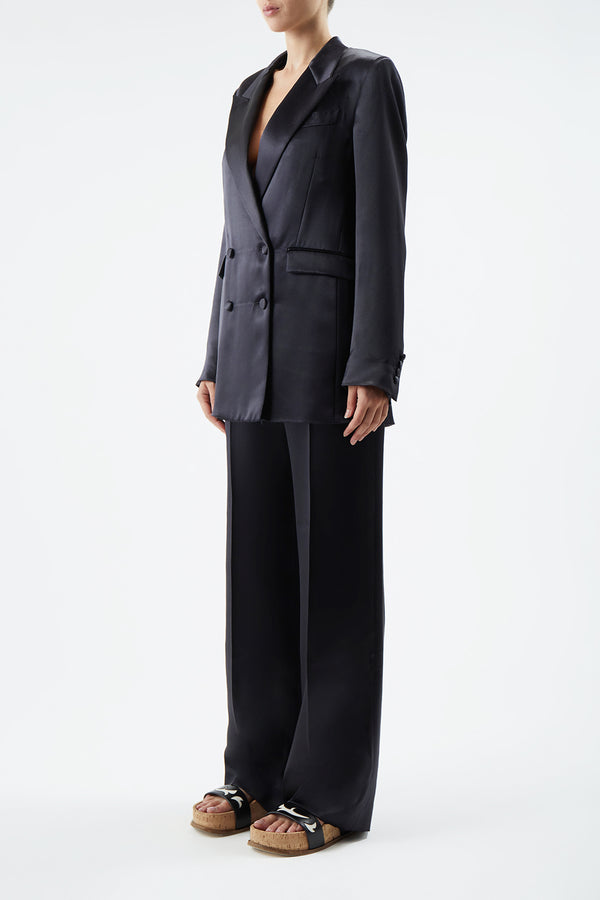 Gabriela Hearst Elmore Blazer In Black Silk