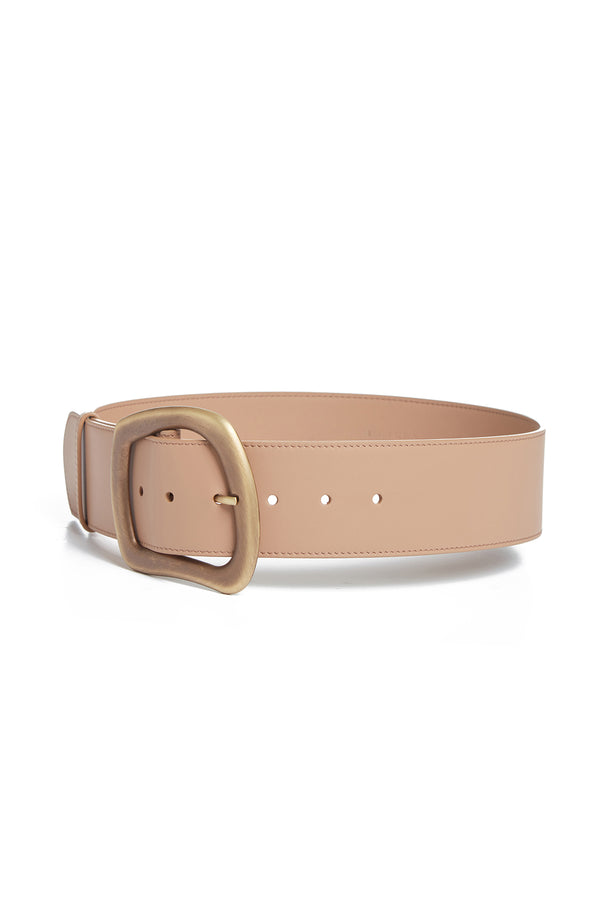 Gabriela Hearst Large Simone Belt In Nude Leather