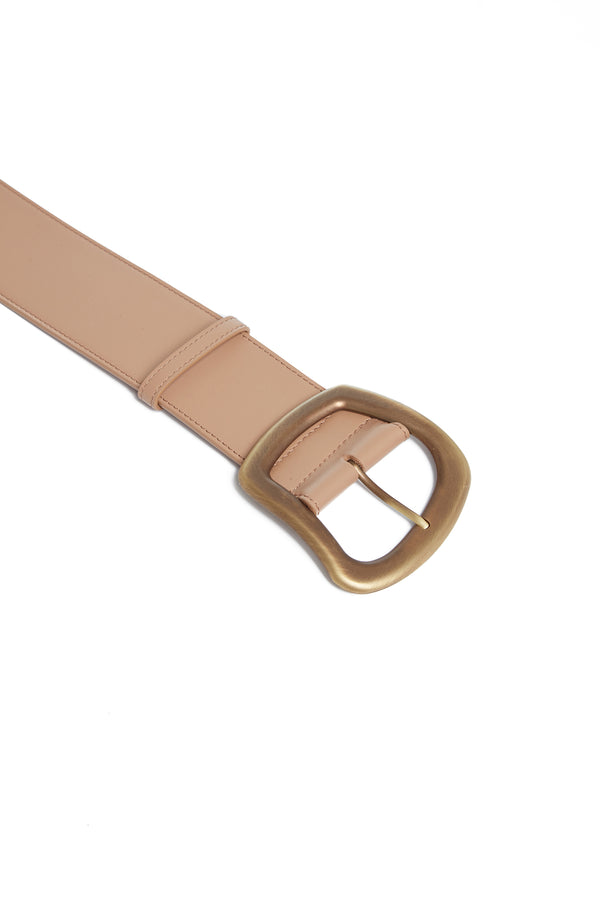 Gabriela Hearst Large Simone Belt In Nude Leather