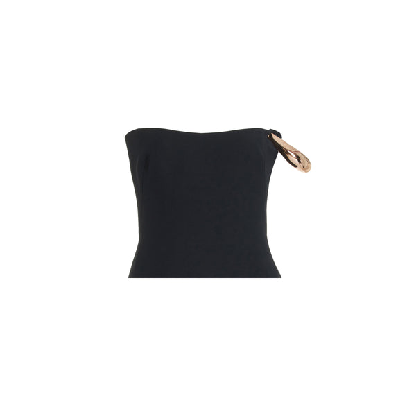 gabriela hearst Laurel Top in Black Wool Silk Cady