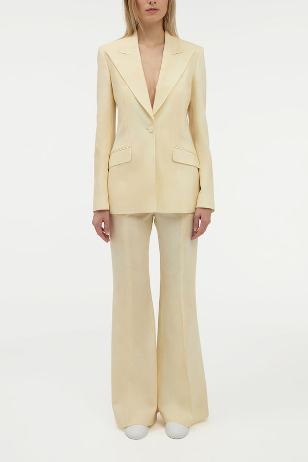 Gabriela Hearst Leiva Blazer In Ivory Virgin Wool