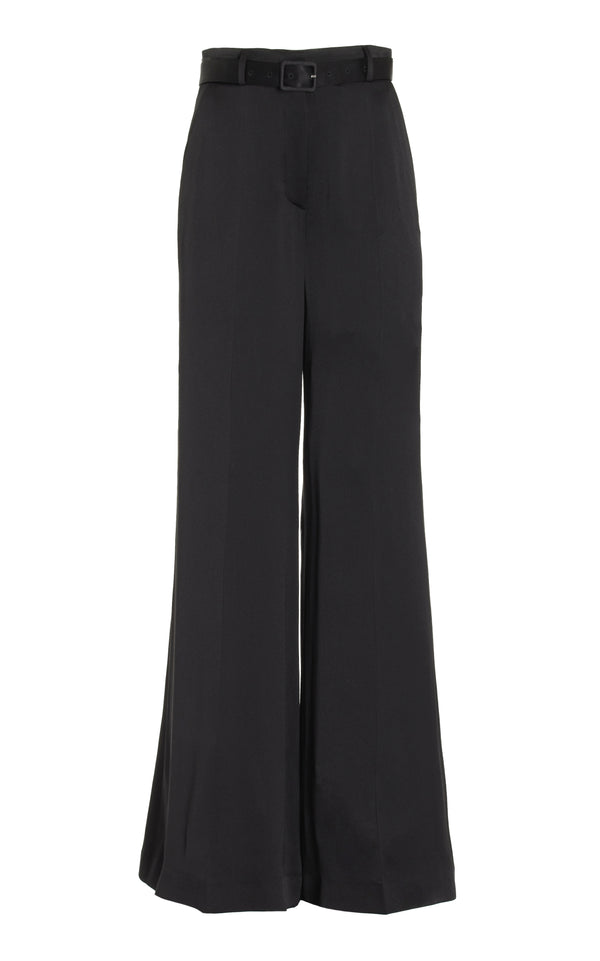 gabriela hearst Mabon Pant in Black Silk Satin