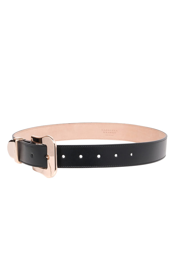 Gabriela Hearst Maireed Belt In Black Leather