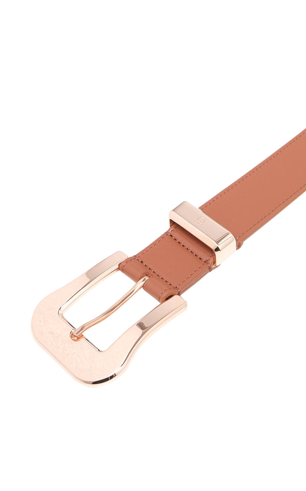 Gabriela Hearst Maireed Belt In Cognac Leather