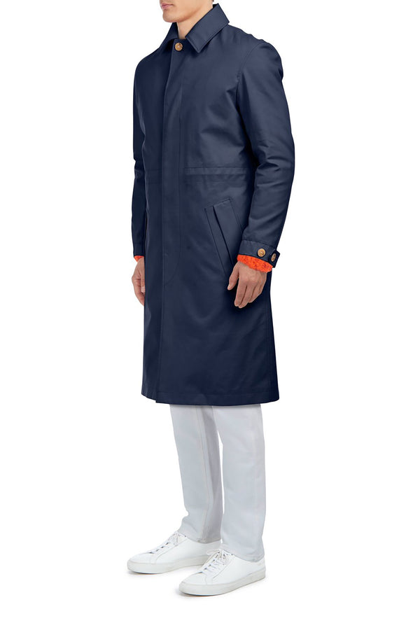 Gabriela Hearst Malraux Parka In Dark Navy Cotton