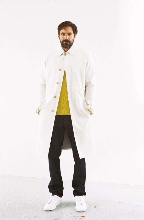 Gabriela Hearst Malraux Parka In Pale Grey Cotton