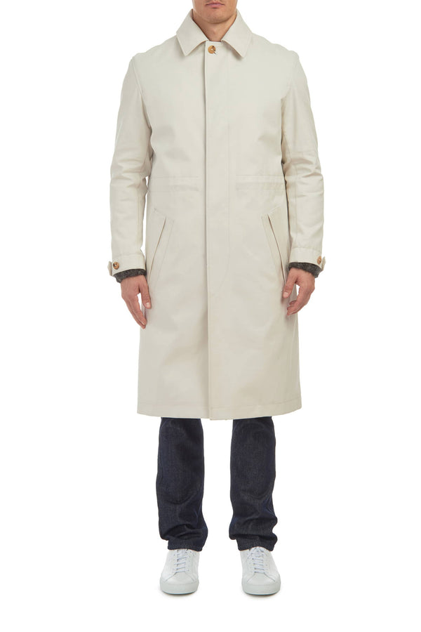 Gabriela Hearst Malraux Parka In Pale Grey Cotton