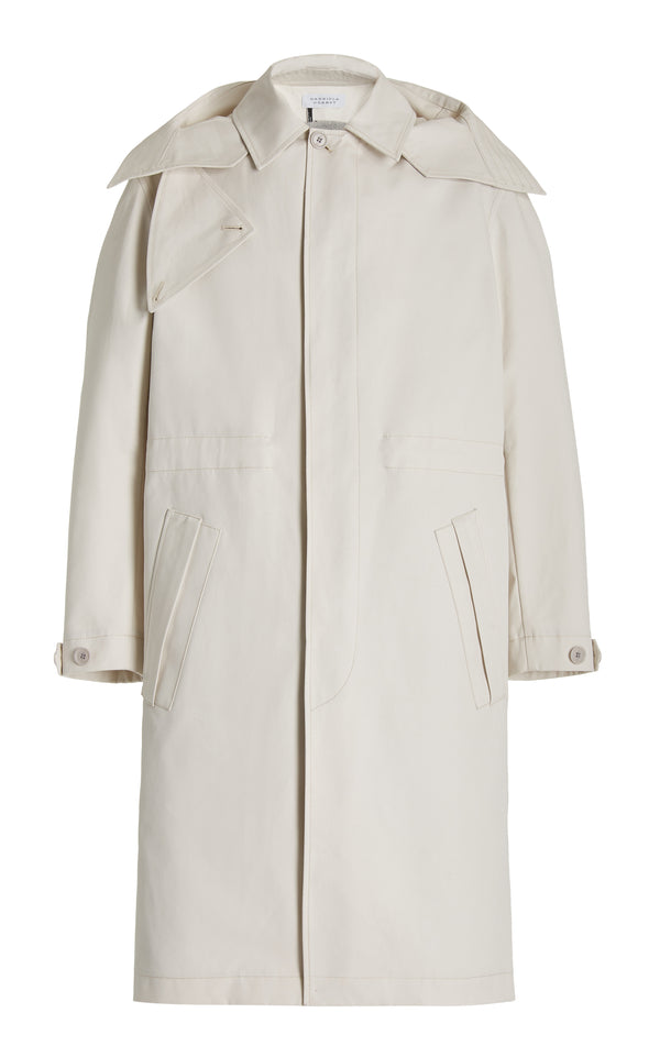gabriela hearst Malraux Parka in Pale Grey Cotton
