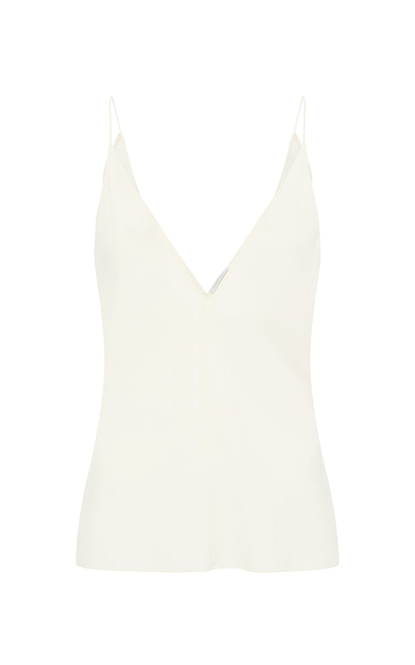 Gabriela Hearst Maria Top In Ivory Cashmere